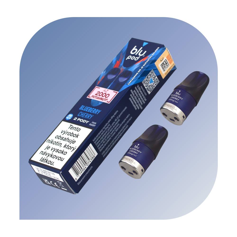 Blu Bar- Blueberry Cherry - (20 mg/ml) - vymeniteľný POD 2 ks