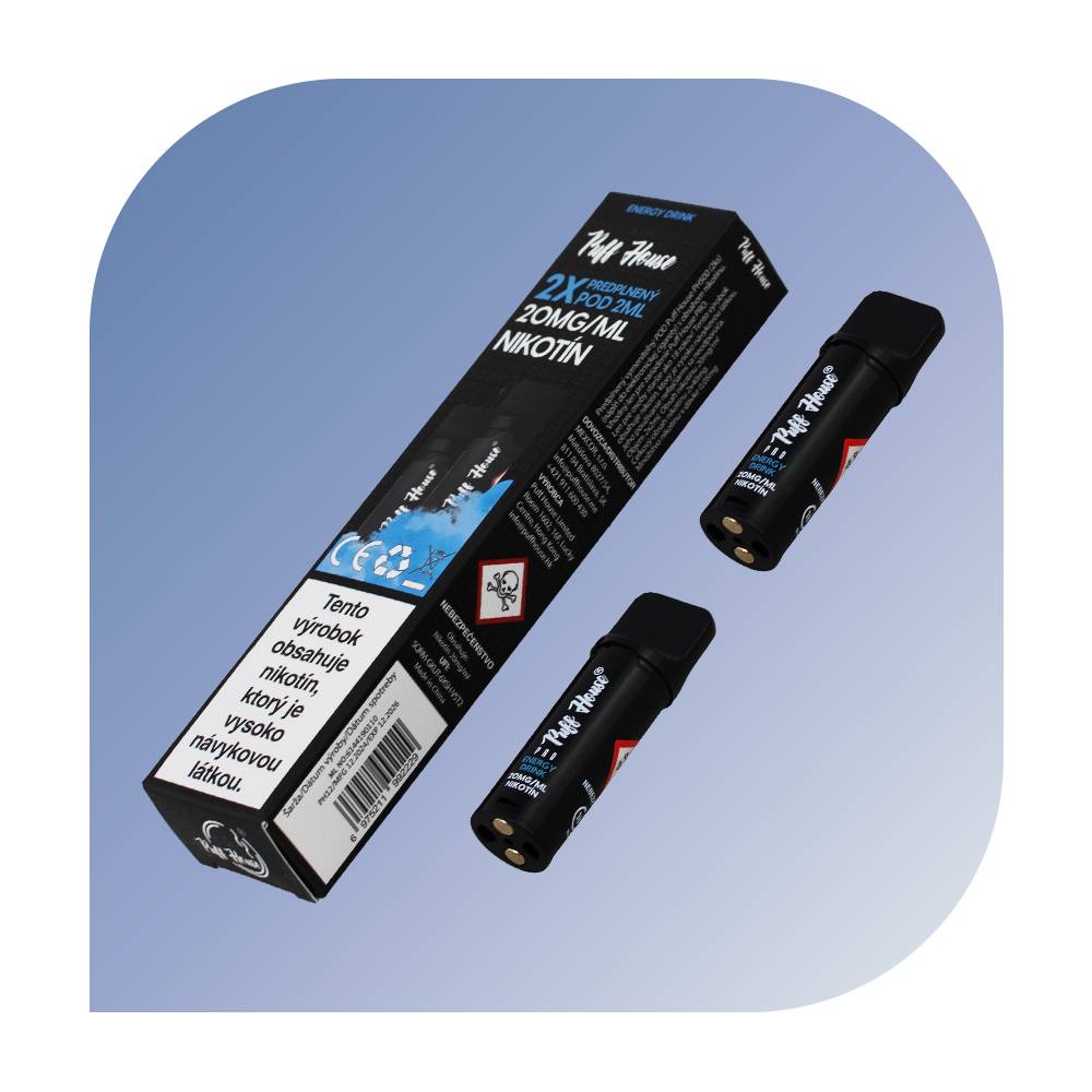 Puff House - Energy Drink (20mg/ml) - vymeniteľný POD 2 ks