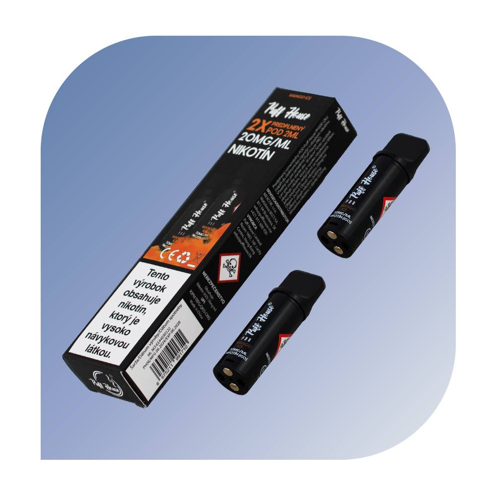 Puff House - Mango Ice (20mg/ml) - vymeniteľný POD 2 ks