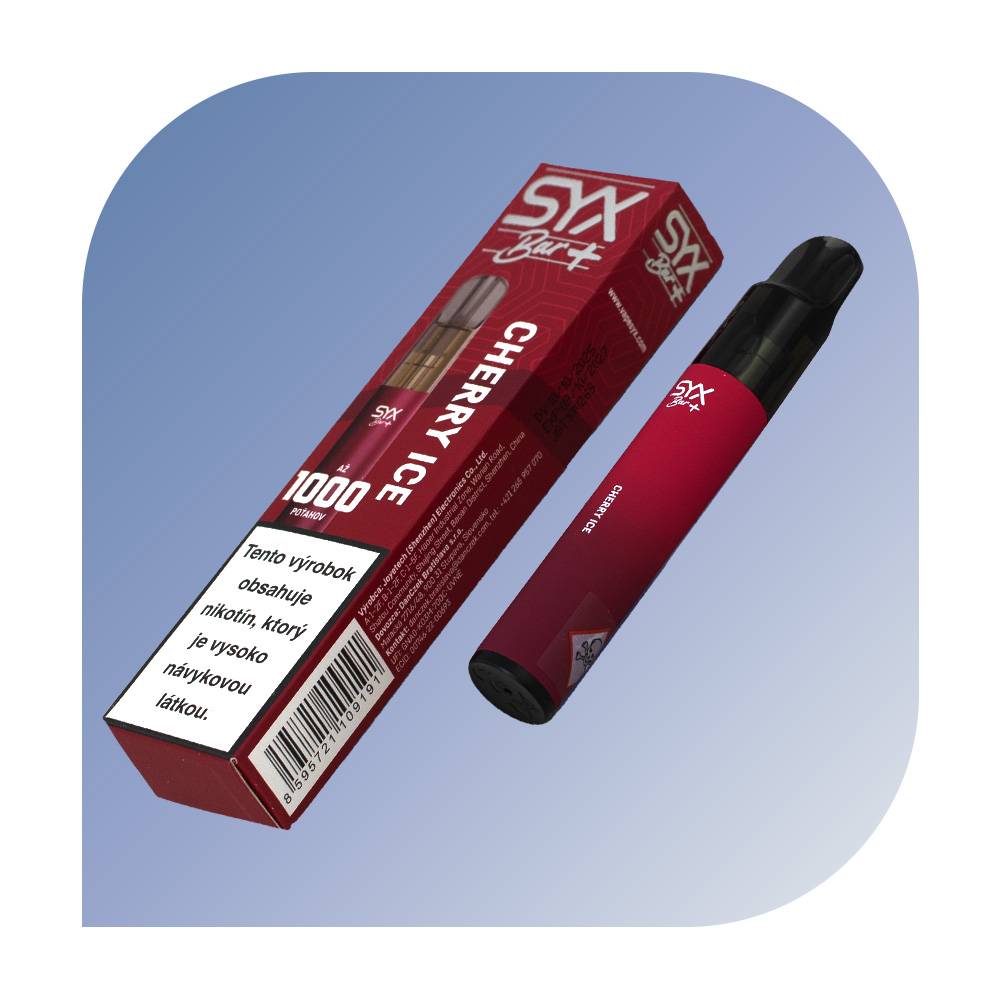 SYX Bar 1000 Puffs - Cherry Ice (20mg/ml) - jednorazová bezdymka