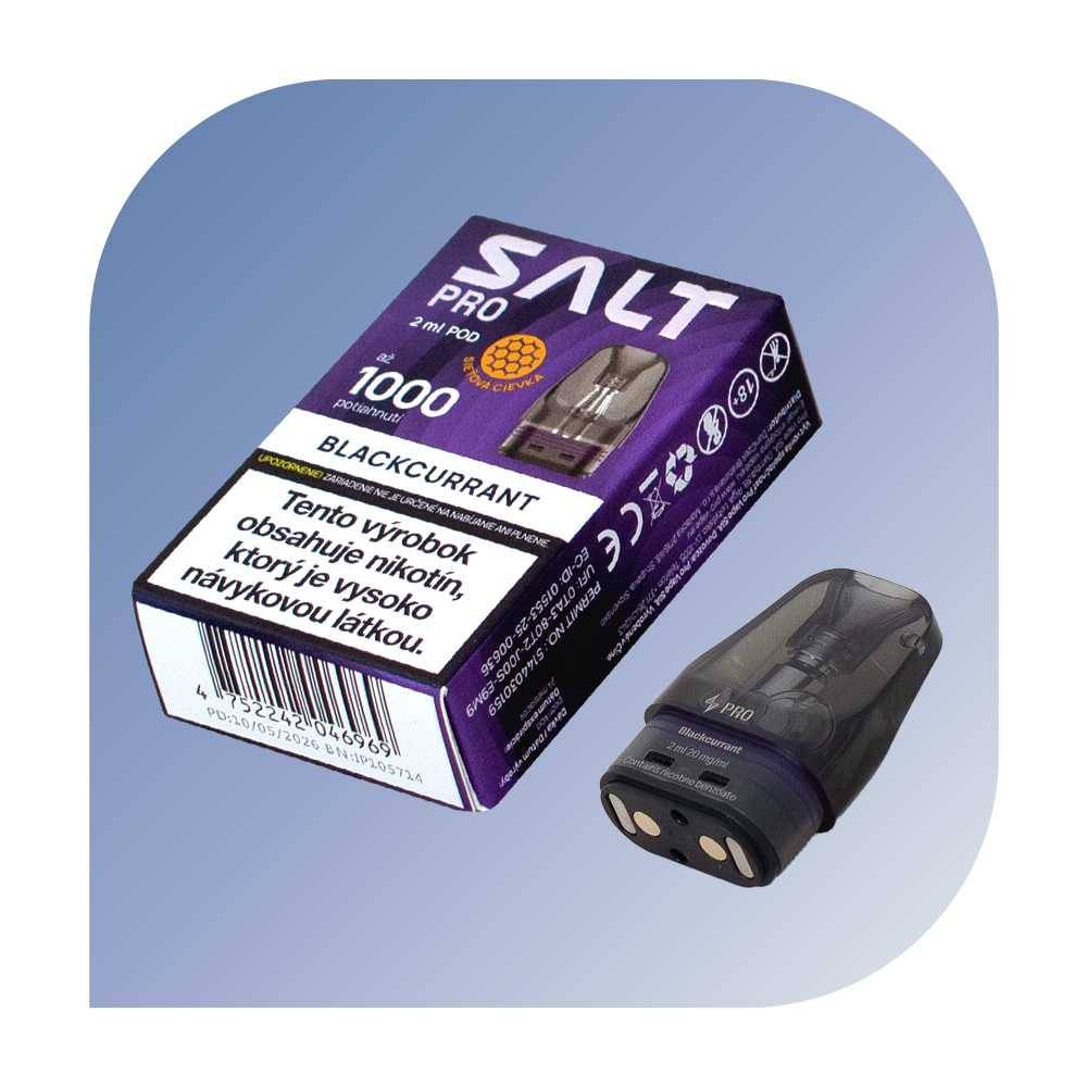 SALT PRO- Blackcurrant (20mg/ml) - vymeniteľný POD