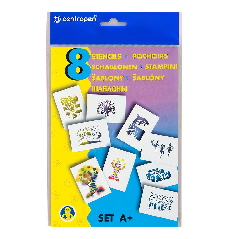 Papierové šablóny 9996 set A mix motívov Centropen