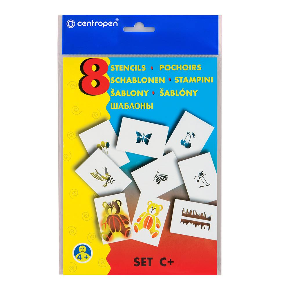 Papierové šablóny 9996 set C rozprávky Centropen