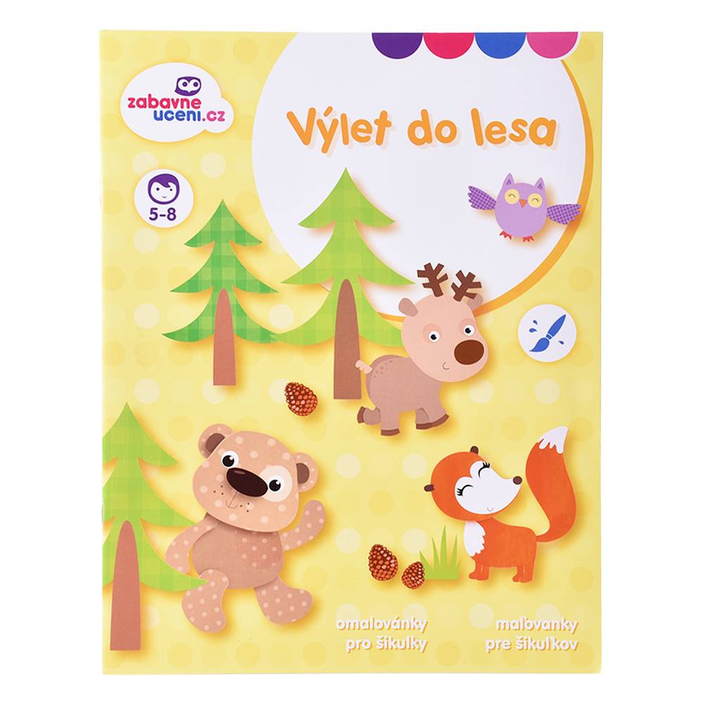 Omaľovánky pre šikovných 5-8r. Výlet do lesa