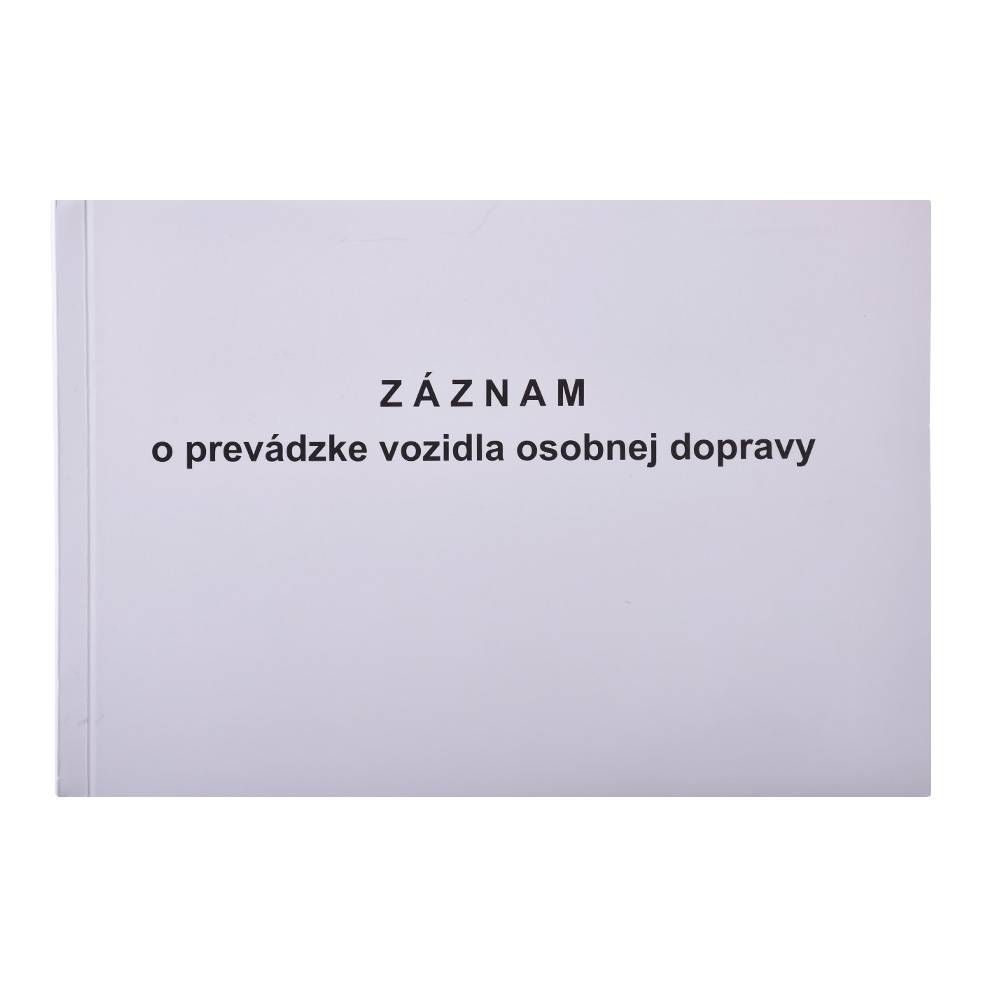 Igaz 56 Záznam o prevádzke motorového vozidla osobnej dopravy, A5, 60 listov