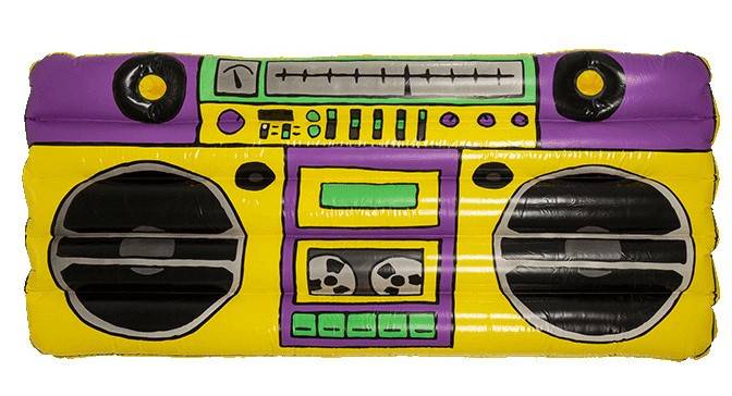 Nafukovačka Boombox s držiakom na nápoj