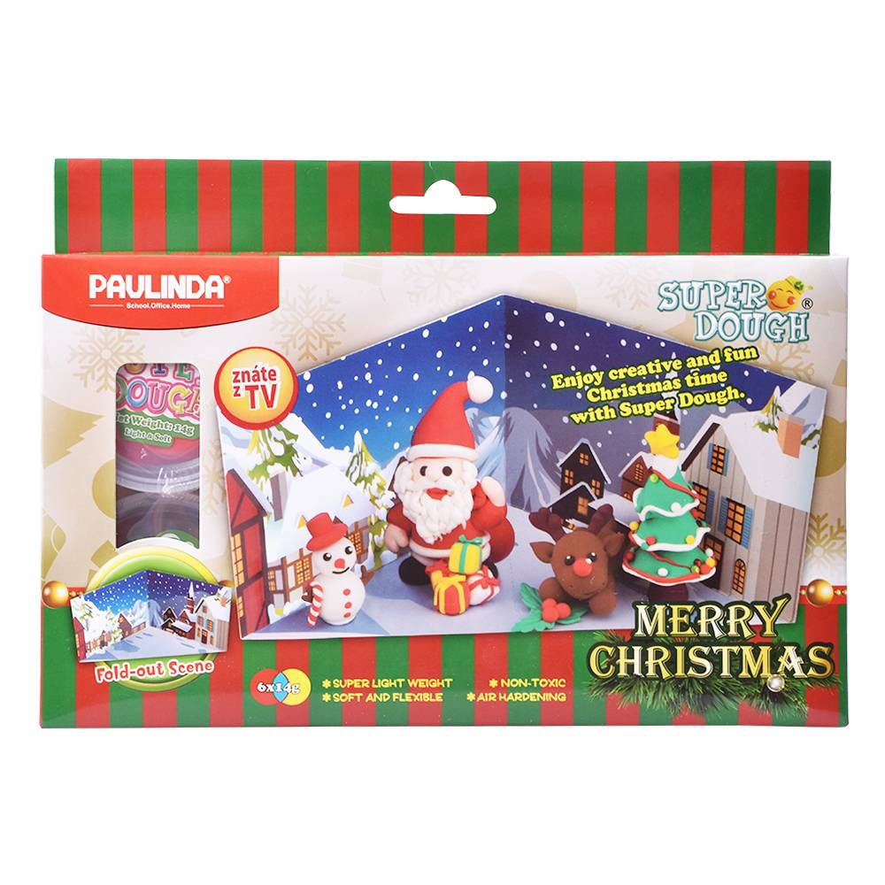 MODELOVACIA HMOTA PAULINDA MERRY CHRISTMAS 6X14G 20768