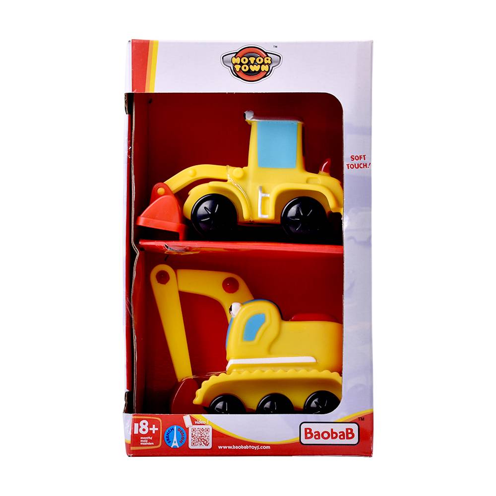 Stavebné vozidlá 11 cm, 2 ks v krabičke