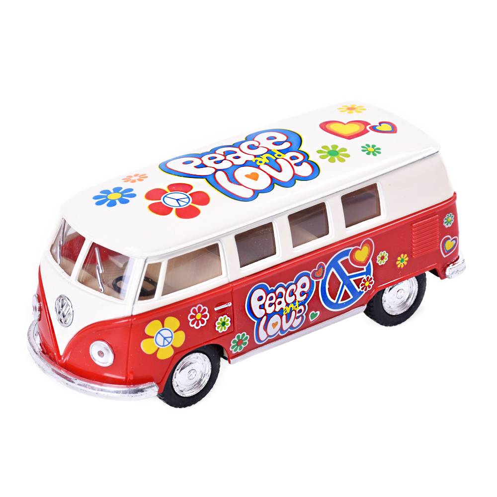 Autobus volkswagen kovový 4 farby 13cm /12/