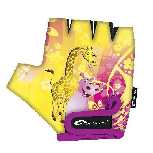 Detské cyklistické rukavice GIRAFFE GLOVE XXS