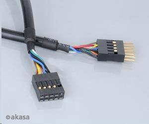Akasa EXUSBI-40 USB internal extension kábel 40cm