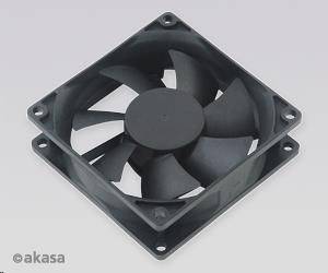 Ventilátor AKASA DFS802512L, 80 x 25 mm, klzné ložisko, tichý