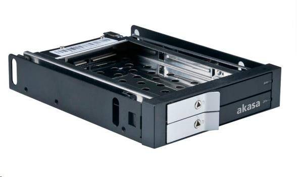 AKASA HDD box Lokstor M21, 2x 2.5