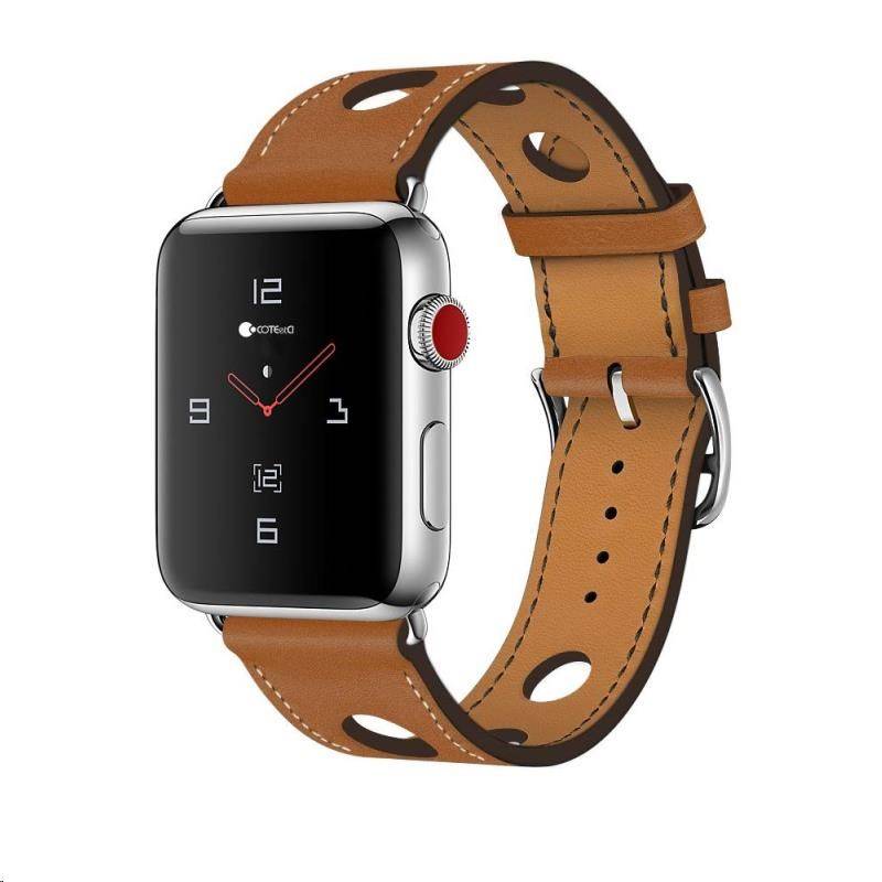 COTEetCI kožený řemínek pro Apple Watch 42 / 44mm hnědá
