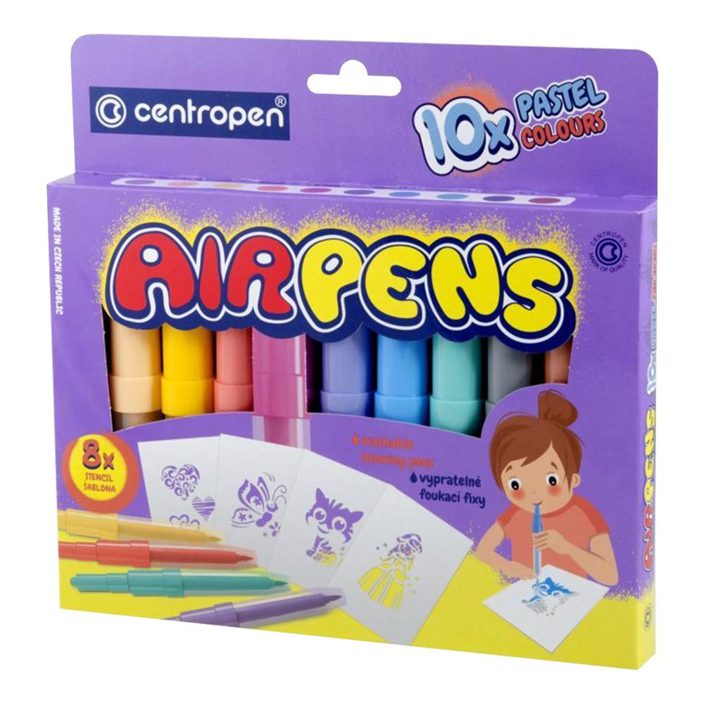 Fúkacie fixky 1500 pastel colours 10 farieb Centropen
