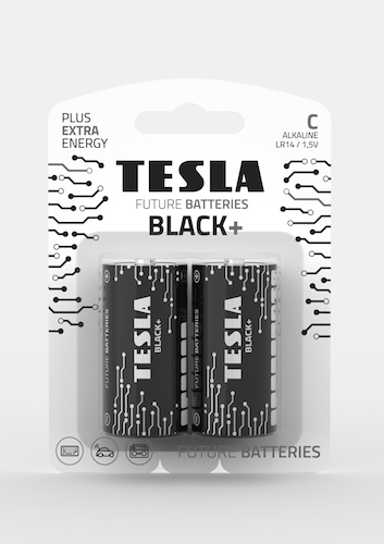 Alkalické batérie TESLA C BLACK+