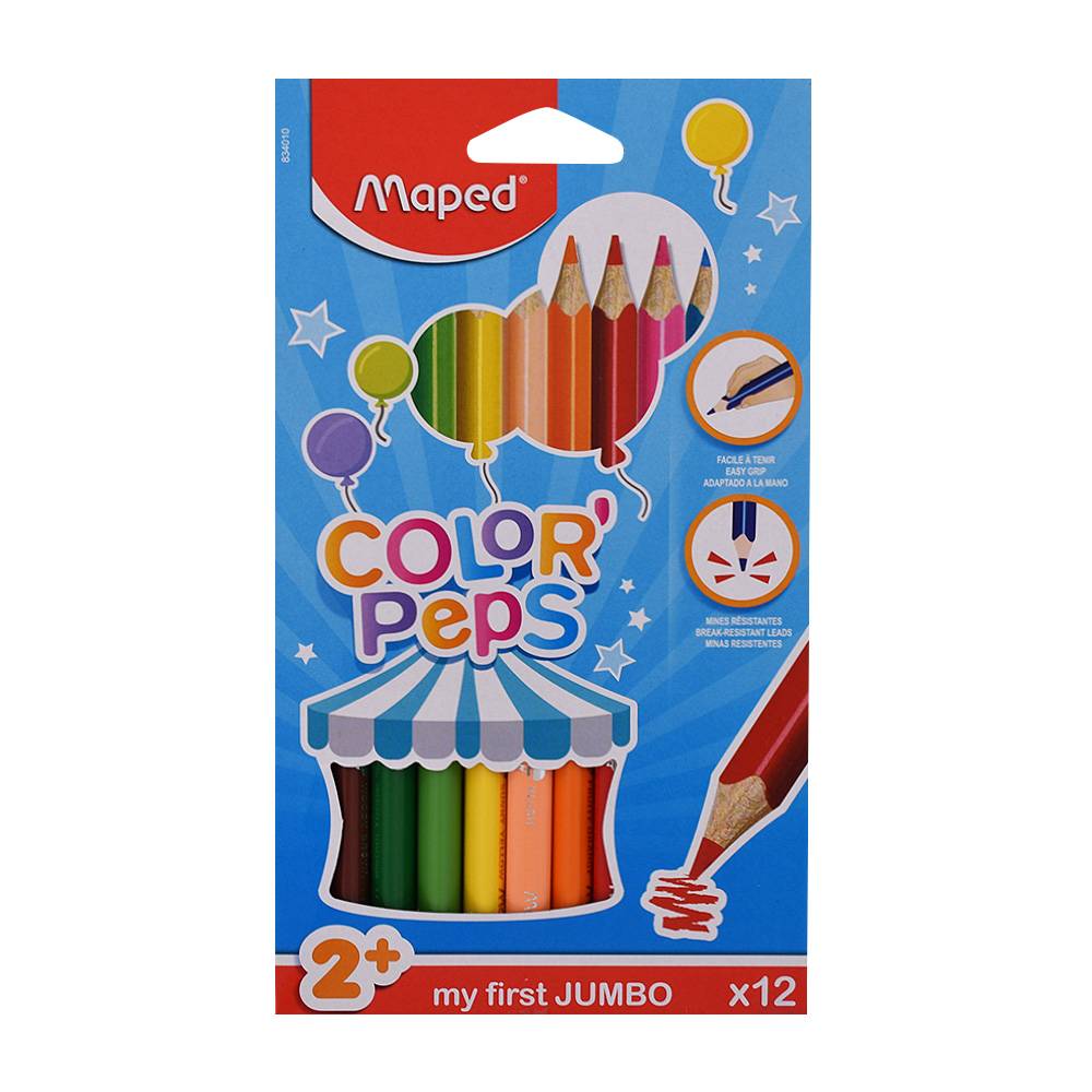 FARBIČKY 12 FARIEB COLOR PEPS JUMBO MAPED