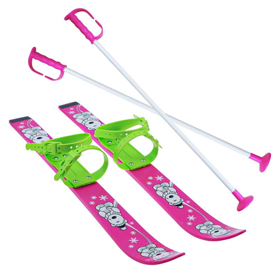 DETSKE LYZE SET 70cm ruzove