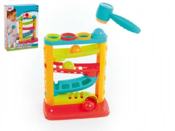 Guličková dráha - zatĺkačka plast 20,5x30x14,5cm v krabici 12m+