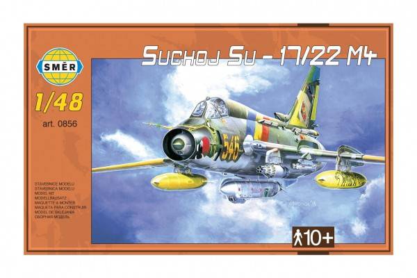 Směr plastikový model letadla ke slepení Suchoj SU-17-22 M4 slepovací stavebnice letadlo 1:48