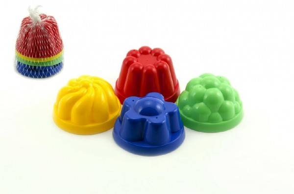 Formičky/Bábovky okrúhle priemer 8cm 4ks v sieťke