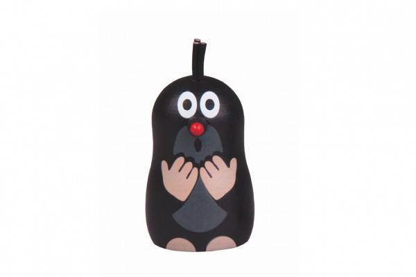 Krtko magnet udivený drevo 5cm v sáčku