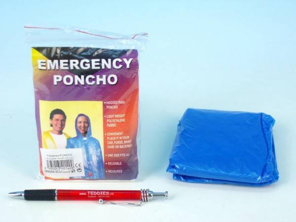 Pláštenka Poncho polyetylén univerzálna veľkosť v sáčku
