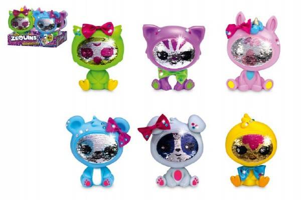 TM Toys Zequins Flitrová bábika zvířátko