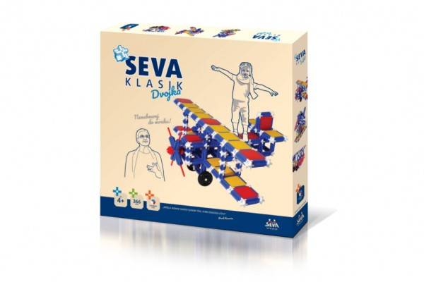 Stavebnica Seva plast Klasik Dvojka 366ks v krabici 36x33,5x5cm