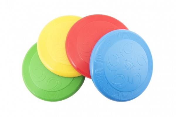 Lietajúci tanier Frisbee plášť 23cm - výber 4 farby 12m +