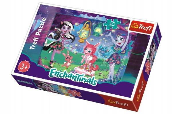 Puzzle Enchantimals 30 dielikov v krabičke 21x14x4cm