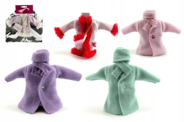 Oblečenie - kabátik na bábiky pre karte 21x30cm