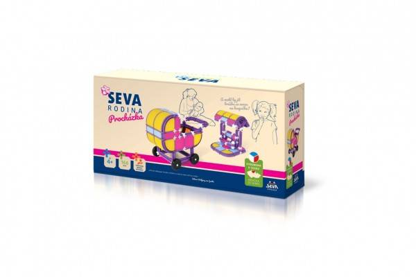 Stavebnica Seva Rodina Prechádzka plast 166ks v krabici 32x17x8cm
