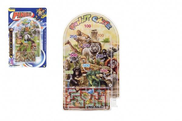 Pinball ZOO hlavolam 9x16cm na karte - výber 2 druhy