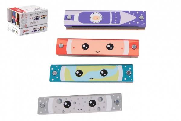 Teddies Harmonika dřevěná 13 cm