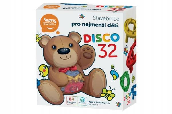 Stavebnica Disco 32ks plast v krabici