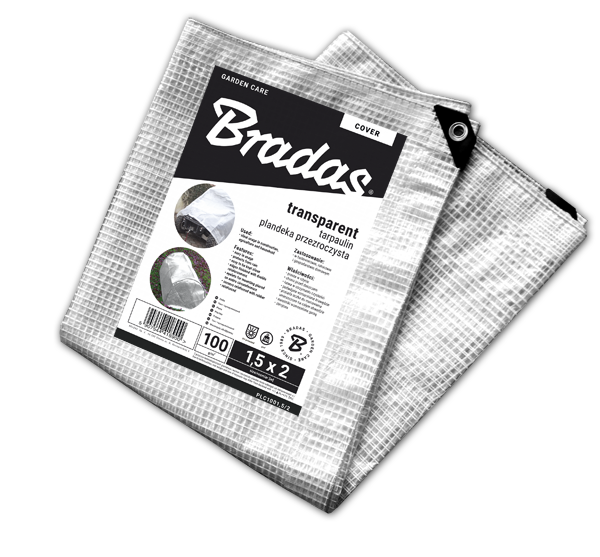 Bradas Plachta krycia 4x5m 100g transparent PLC1004/5