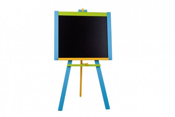 Tabuľa stojanová modrá sololit drevená 100x56cm v krabici 57x101x6,5cm
