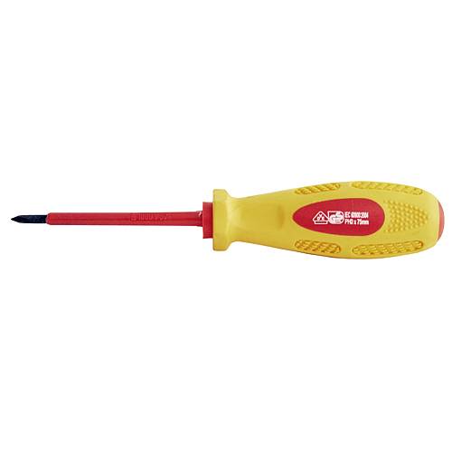Skrutkovač JF-268-06 PH0x075 mm, Phillips, 1000V, elektrikársky