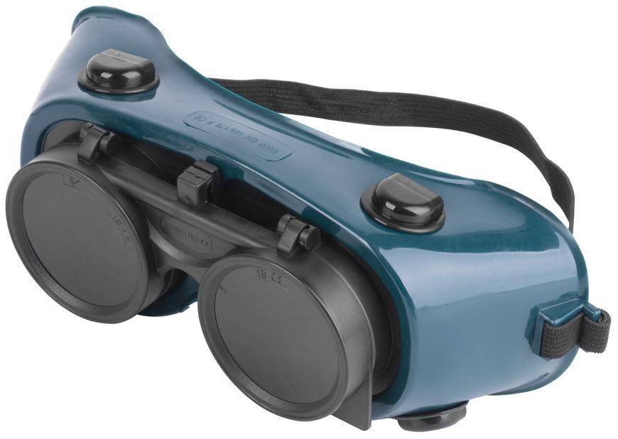 Okuliare Safetyco B606, zváračské s odklápacími zorníkmi