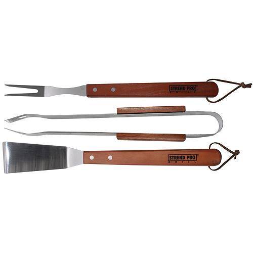 Sada náradia Strend pro BBQ S12049, na gril, Hardwood