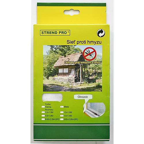 Sieť FlyScreen2 220x065 cm, proti hmyzu a komárom, čierna PE, bal. 2 ks