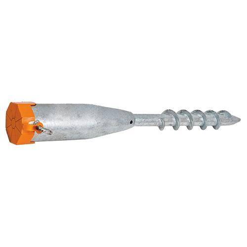 Skrutka zemná GS03, Zn, 550x60x1,7 mm