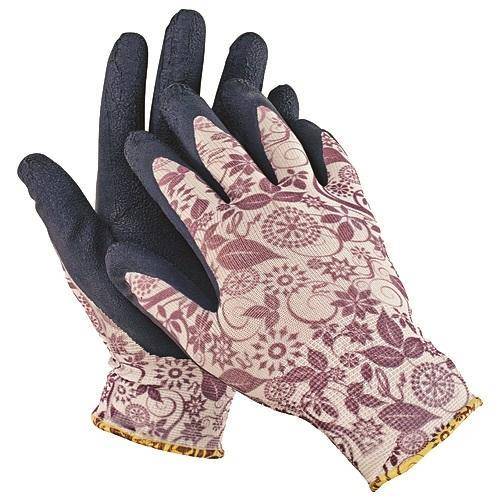 Rukavice PINTAIL navy 09, nylon/latex, fialová