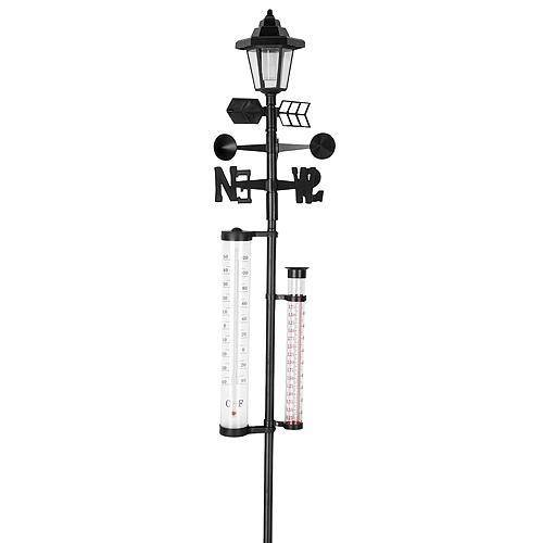 Meteostanica SWS29, Solar, 158 cm, zrážkomer, teplomer, solárna lampa