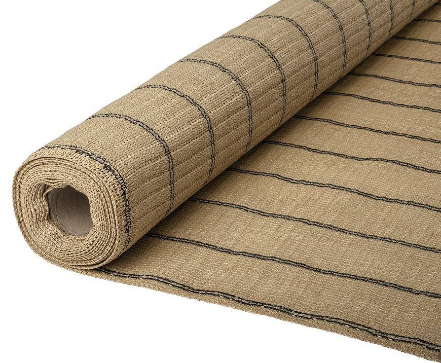 Tkanina tieniaca GoldScreen BE 1,0x05 m, UV, 185 g/m2, béžová, s okami 50 cm