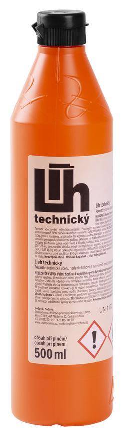 Severochema Líh technický 500 ml, do lihových vařičů, pro technické účely