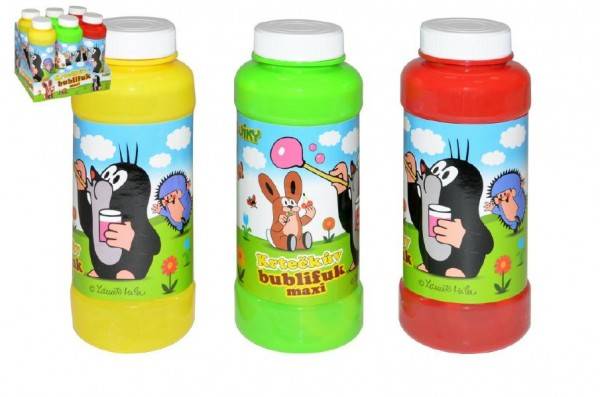 Bublifuk maxi Krtko 14cm 240ml plast - výber 3 farby