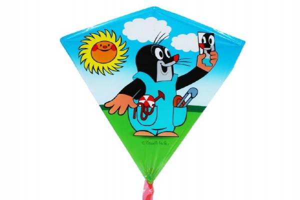Wiky Drak létající Krtek plast 68x73cm asst v sáčku 36ks v boxu