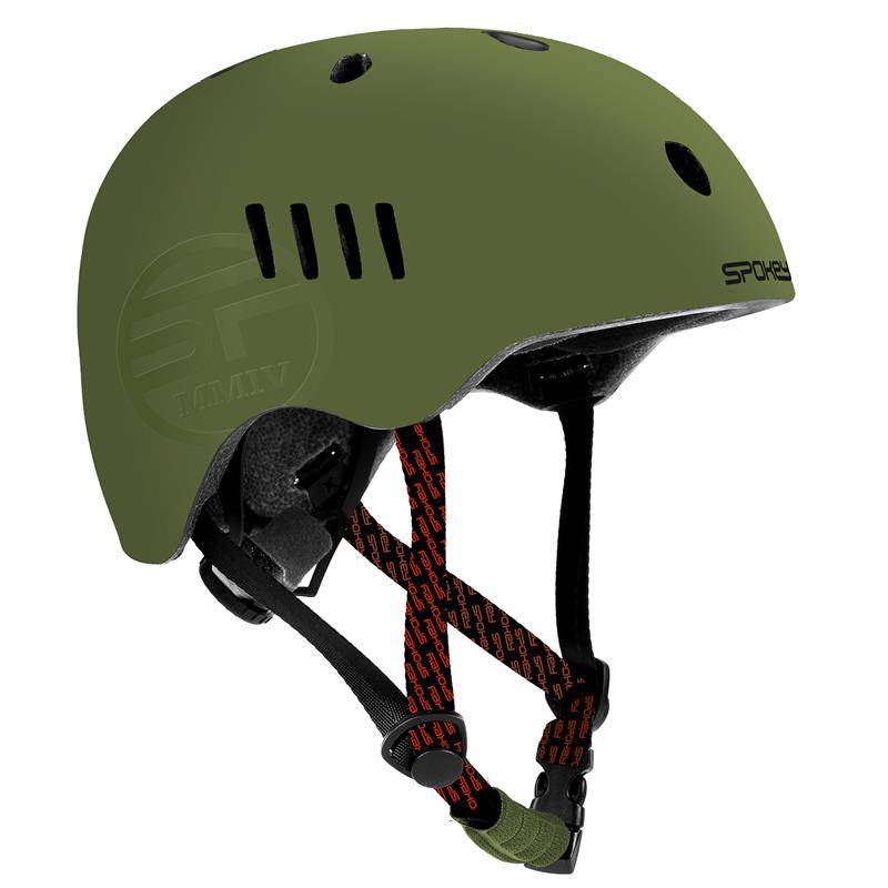 PUMPTRACK Juniorská cyklistická BMX přilba IN-MOLD, 58-62 cm, khaki